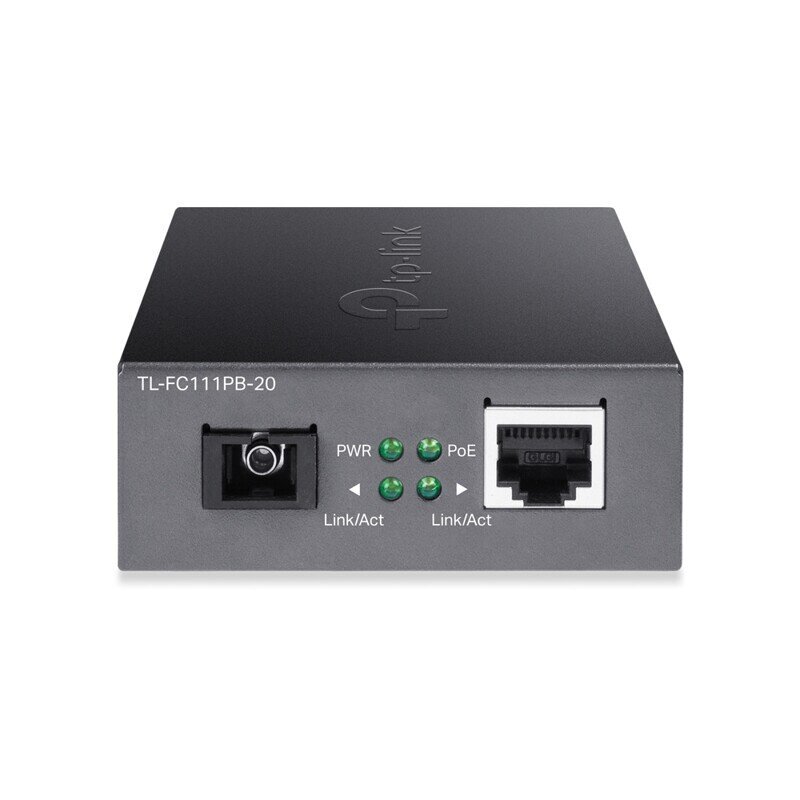 TP-LINK VDM Media Converter with 1-Port PoE TL-FC111PB-20 10/100M RJ45 port hind ja info | Võrgulülitid | hansapost.ee