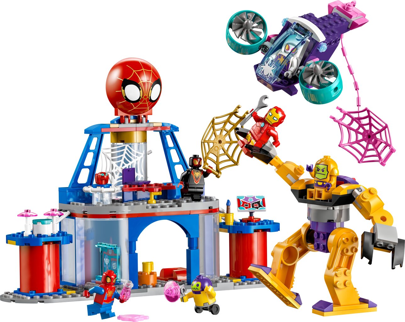 10794 Lego® Marvel Ämblikumeeskonna võrgukeerutamise peakorter цена и информация | Klotsid ja konstruktorid | hansapost.ee