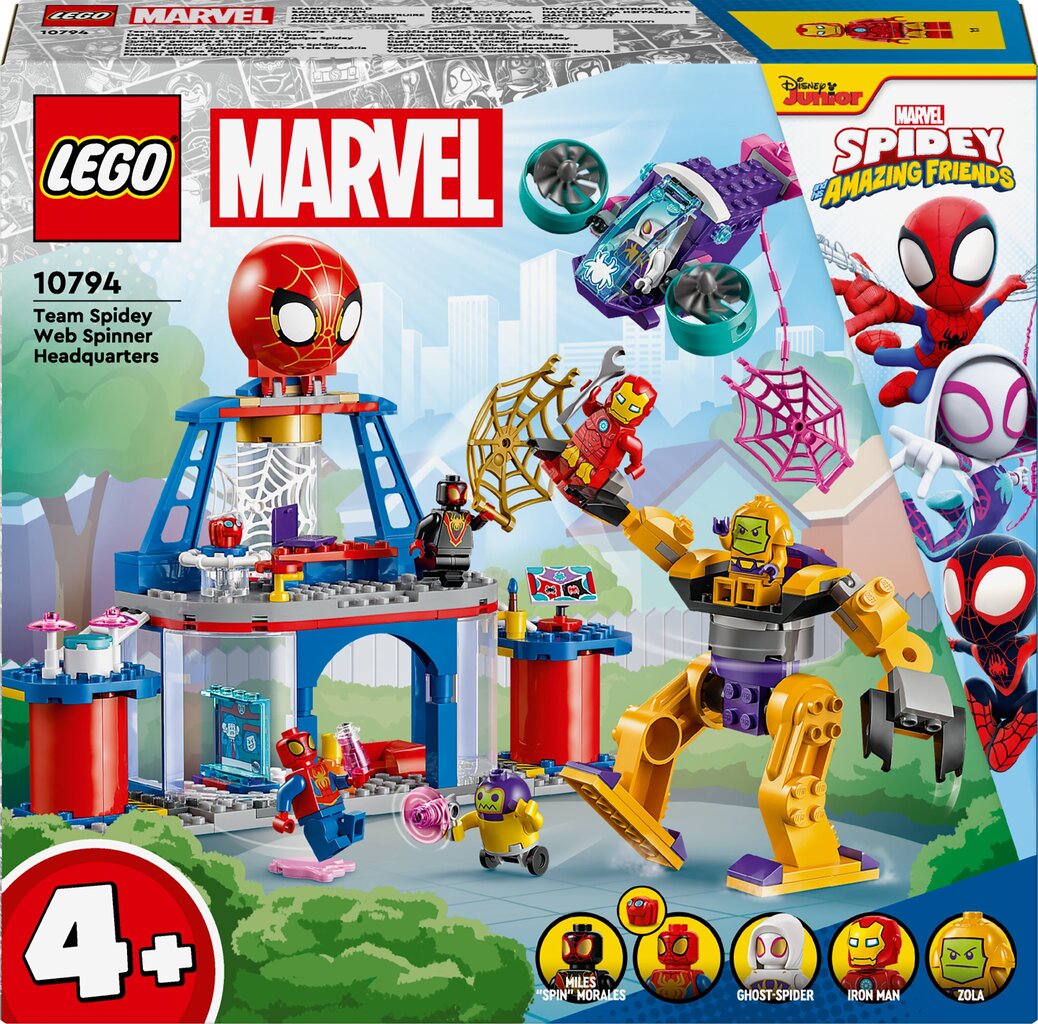 10794 Lego® Marvel Ämblikumeeskonna võrgukeerutamise peakorter hind ja info | Klotsid ja konstruktorid | hansapost.ee