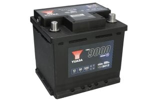 Aku Yuasa YBX9012 AGM Start Stop, 50Ah 12V 520A hind ja info | Yuasa Autokaubad | hansapost.ee