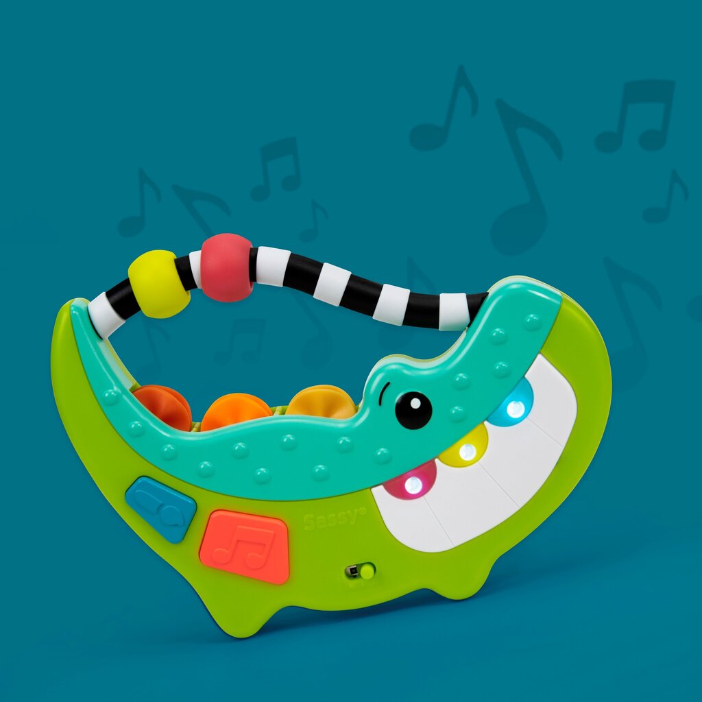Muusikaline krokodill Sassy цена и информация | Beebide mänguasjad | hansapost.ee