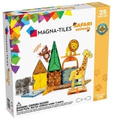 Магнитный конструктор MAGNA-TILES Magna Qubix Животные Сафари, 25 деталей цена и информация | Конструкторы и кубики | hansapost.ee