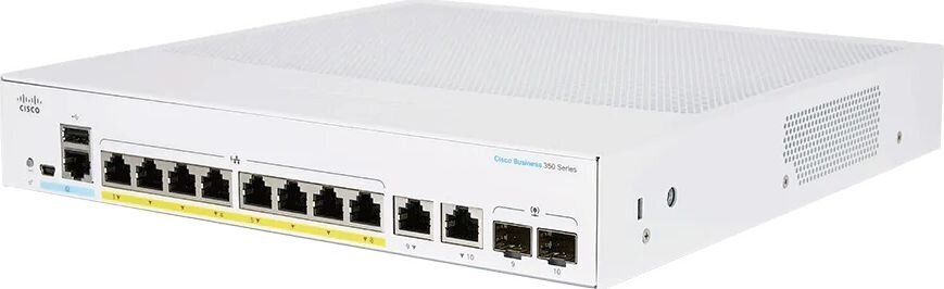 Cisco cbs250-8p-e-2g | lüliti | 8x rj45 1000mb/s poe, 2x rj45/sfp kombinatsioon, 67w hind ja info | Võrgulülitid | hansapost.ee