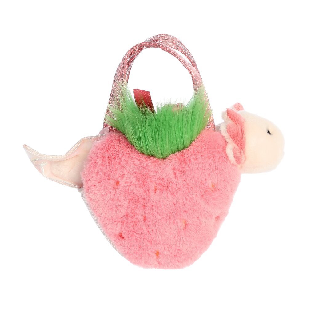 Pehme käekott maasikaga Aurora Fancy Pals, 20 cm цена и информация |  Pehmed mänguasjad ja kaisukad | hansapost.ee