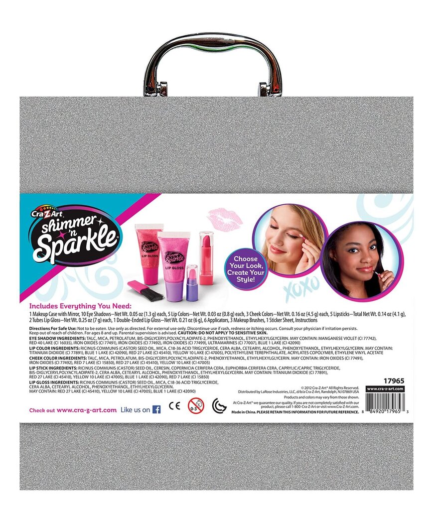 Meigikomplekt CraZArt Shimmer N Sparkle, 1 tk hind ja info | Laste ja ema kosmeetika | hansapost.ee