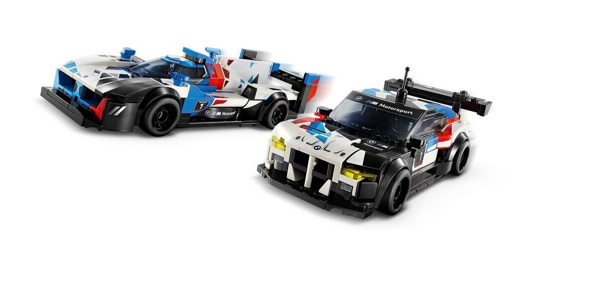 76922 Lego® Speed Champions võidusõiduautod Bmw M4 GT3 ja Bmw M Hybrid V8 цена и информация | Klotsid ja konstruktorid | hansapost.ee
