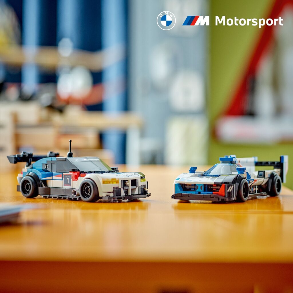 76922 Lego® Speed Champions võidusõiduautod Bmw M4 GT3 ja Bmw M Hybrid V8 hind ja info | Klotsid ja konstruktorid | hansapost.ee