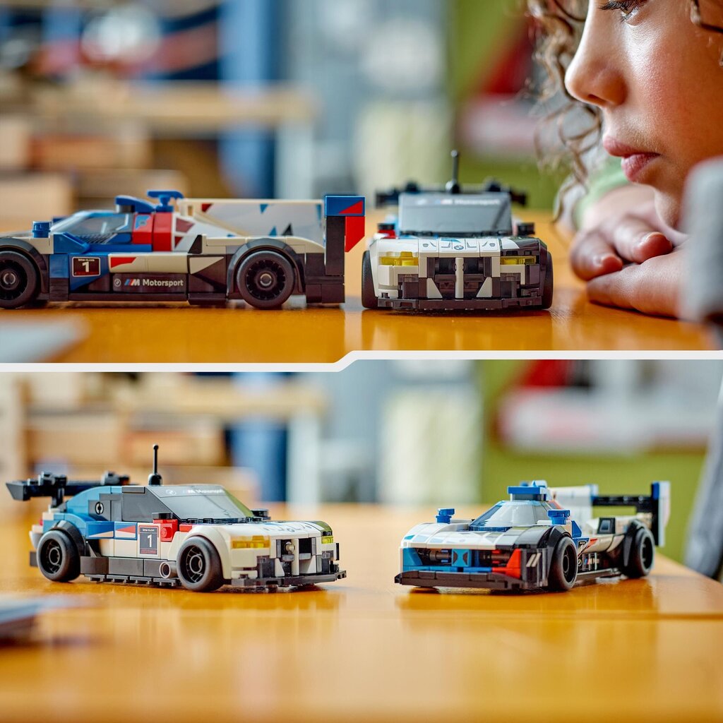 76922 Lego® Speed Champions võidusõiduautod Bmw M4 GT3 ja Bmw M Hybrid V8  цена | hansapost.ee