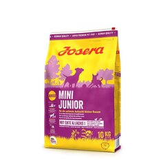 Josera Mini Junior väikest tõugu kutsikatele koos pardiga, 10 kg цена и информация | Сухой корм для собак | hansapost.ee