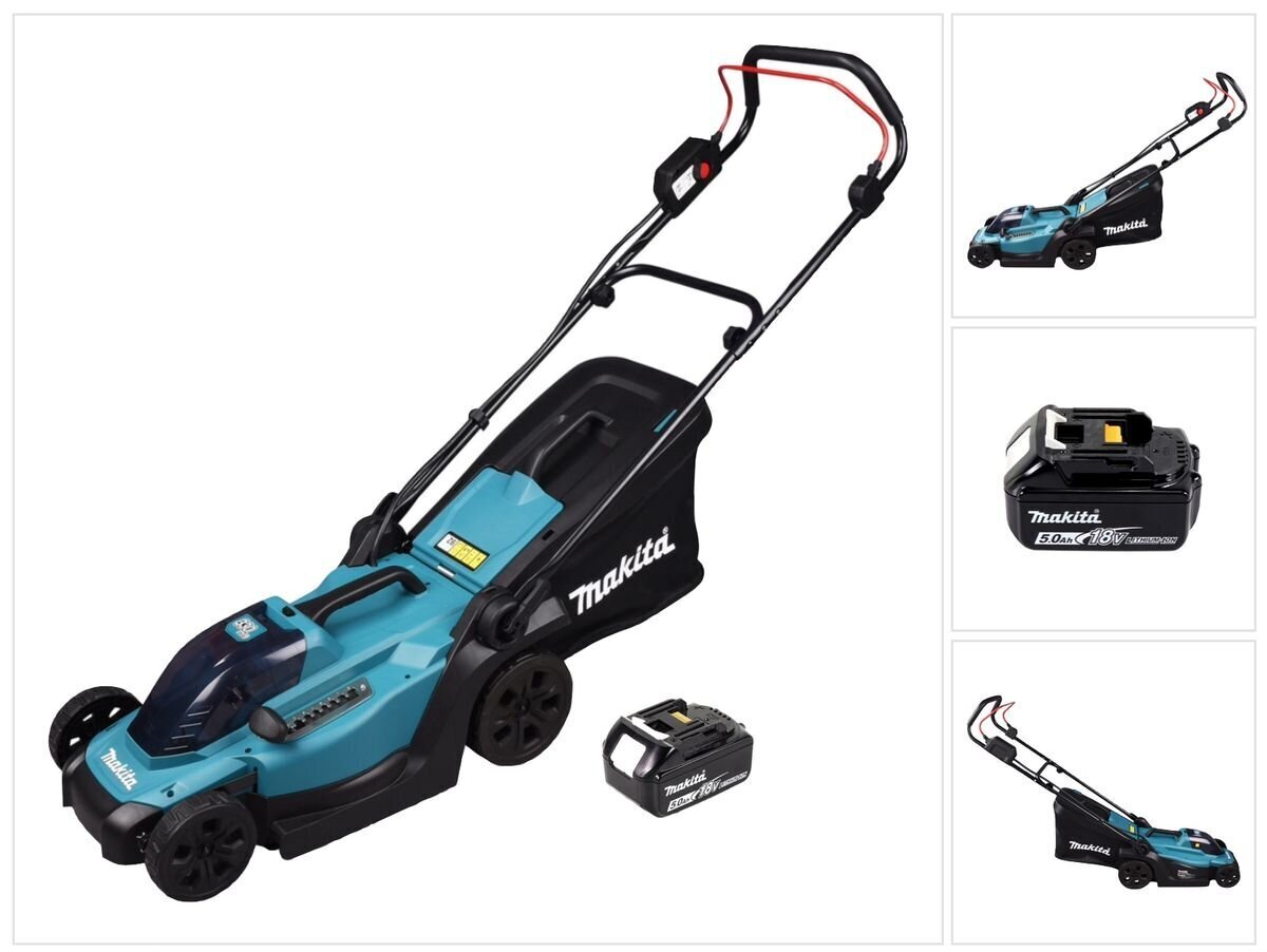 Akumuruniiduk Makita DLM 330 T1 18V, akuga 5,0 Ah, ilma laadijata hind ja info | Muruniidukid | hansapost.ee