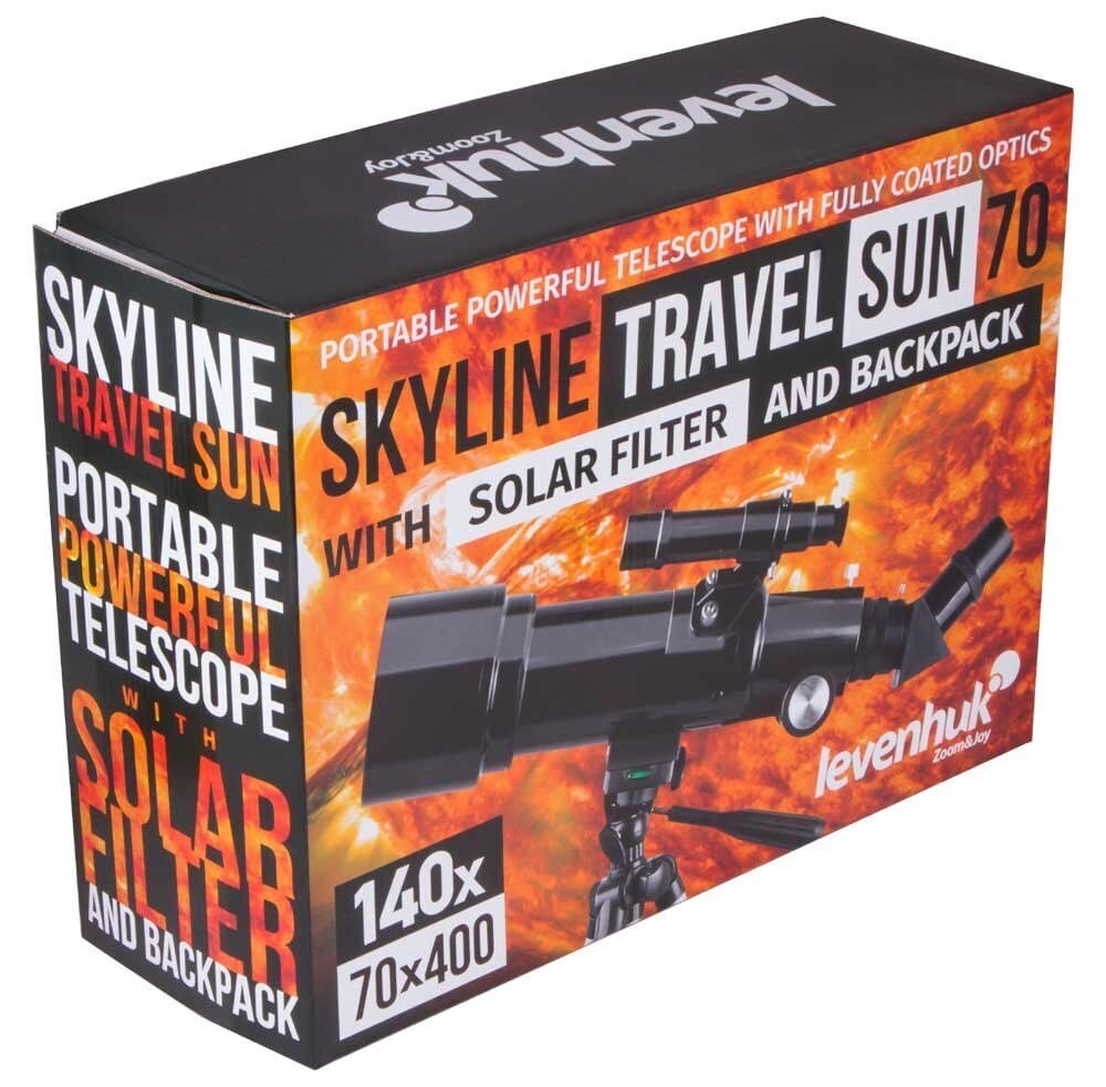 Levenhuk Skyline Travel Sun 70 цена и информация | Mikroskoobid ja teleskoobid | hansapost.ee