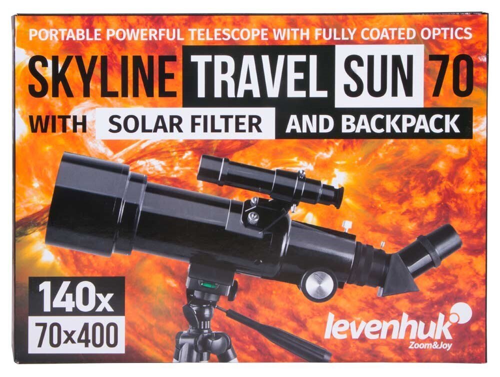 Levenhuk Skyline Travel Sun 70 hind ja info | Mikroskoobid ja teleskoobid | hansapost.ee