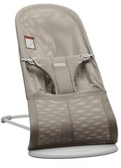 BabyBjörn lamamistool koos mänguasjaga Bliss Mesh, grey/beige price and information | Beebi lamamistoolid | hansapost.ee