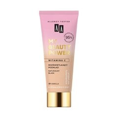 Осветляющая основа под макияж AA My Beauty Power, 01 Vanilla, 30 мл цена и информация | Пудры, базы под макияж | hansapost.ee