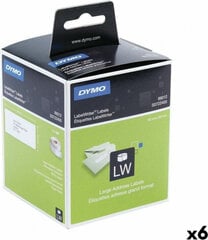 Dymo Roll of Labels Dymo 99012 LabelWriter™ 36 x 89 mm White Black (6 Units) hind ja info | Printeritarvikud | hansapost.ee