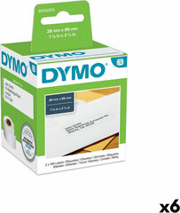 Dymo Roll of Labels Dymo 99010 28 x 89 mm LabelWriter™ White Black (6 Units) цена и информация | Аксессуары для принтера | hansapost.ee