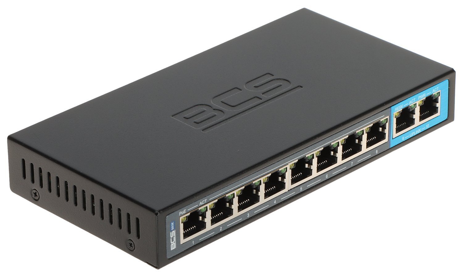 Switch poe bcs-b-sp08g02g 8 porti bcs basic цена и информация | Võrgulülitid | hansapost.ee