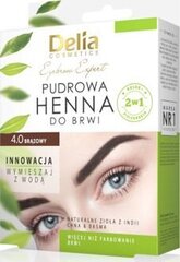 Хна для бровей Delia Eyebrow Expert 0.4 Brown, 4г цена и информация | Карандаши, краска для бровей | hansapost.ee
