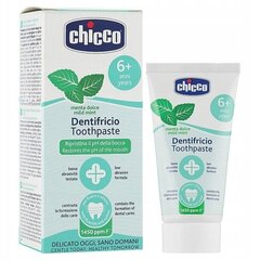 Зубная паста для детей Chicco 6+, с ментолом и фтором, 50 мл цена и информация | Chicco Духи, косметика | hansapost.ee