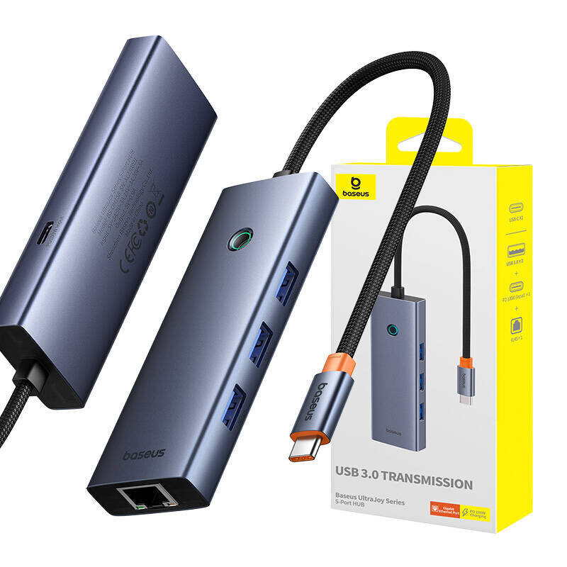 Baseus UltraJoy 5-Port hind ja info | USB adapterid ja jagajad | hansapost.ee