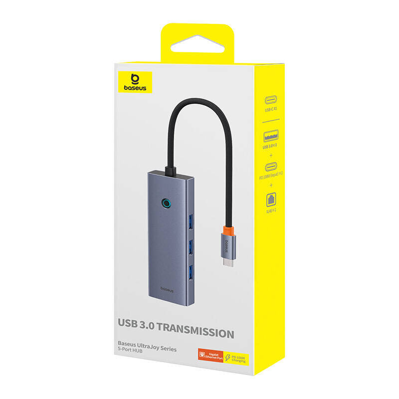 Baseus UltraJoy 5-Port hind ja info | USB adapterid ja jagajad | hansapost.ee