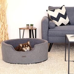 Кровать для животных Lionto, разные размеры, серая цена и информация | Лежаки, домики | hansapost.ee