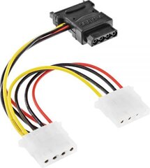 InLine, Sata - Molex, 0.15 m hind ja info | Juhtmed ja kaablid | hansapost.ee