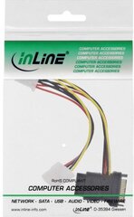 InLine, Sata - Molex, 0.15 m hind ja info | Juhtmed ja kaablid | hansapost.ee