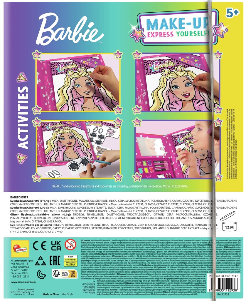 Barbie Märkmik Make-up Master цена и информация | Jumestuskreemid ja puudrid | hansapost.ee