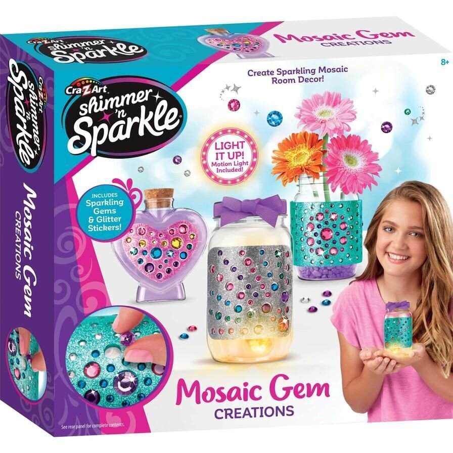 Mosaiik komplekt Cra-Z-Art Shimmer 'n Sparkle hind ja info | Mänguasjad tüdrukutele | hansapost.ee