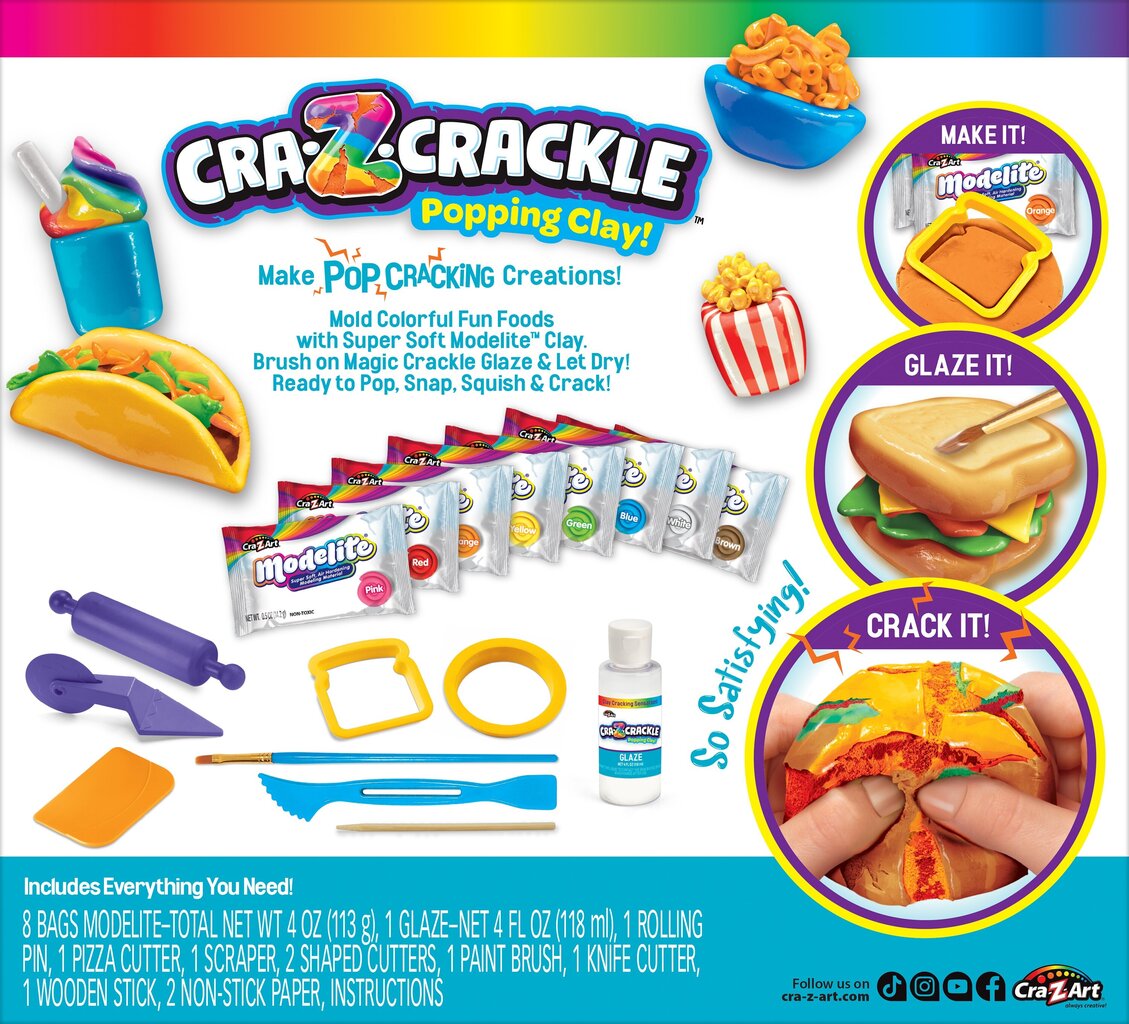 Komplekt Cra-Z-Art Cra-Z-Crackle Create & crack fun foods цена и информация | Arendavad laste mänguasjad | hansapost.ee