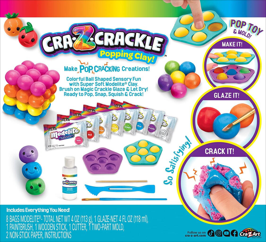 Sensoorne komplekt Cra-Z-Art Cra-Z-Crackle Pop-Mazing hind ja info | Arendavad laste mänguasjad | hansapost.ee