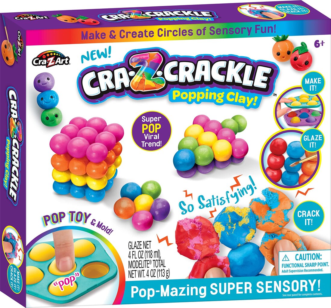 Sensoorne komplekt Cra-Z-Art Cra-Z-Crackle Pop-Mazing hind ja info | Arendavad laste mänguasjad | hansapost.ee