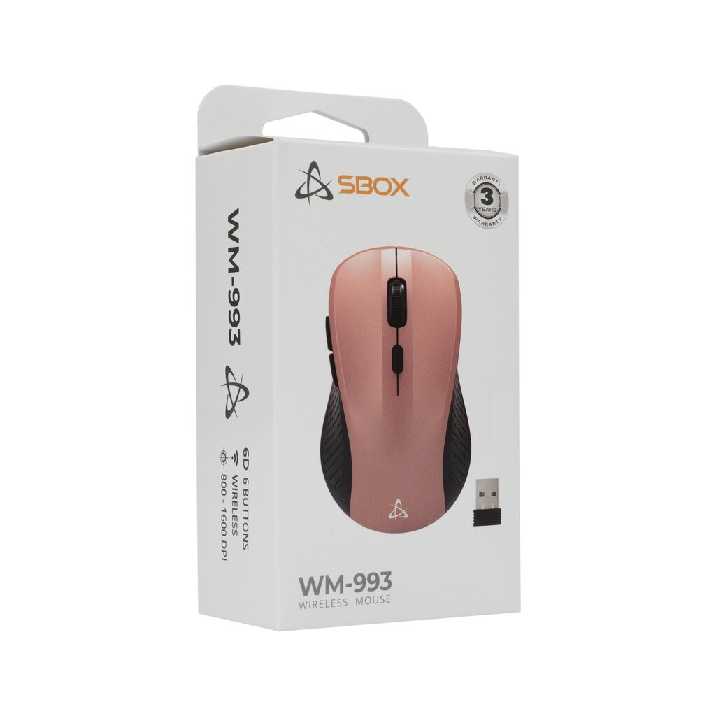 Sbox WM-993, roosa цена и информация | Arvutihiired | hansapost.ee