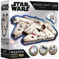 Puidust pusle Trefl Star Wars Millennium Falcon, 160-osaline price and information | Pusled lastele ja täiskasvanutele | hansapost.ee