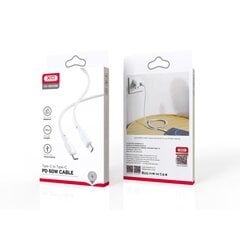 XO cable NB208B PD USB-C - USB-C 1,0 м 60W white цена и информация | Borofone 43757-uniw | hansapost.ee