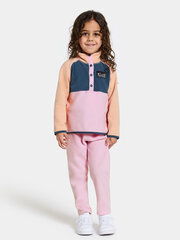 Детский шерстяной свитер Didriksons MONTE HALF BUTTON 3, светло-розово-абрикосовый цвет цена и информация | Свитеры, жилетки, пиджаки для девочек | hansapost.ee