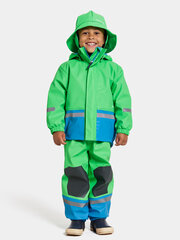 Didriksons детский теплый резиновый комплект BOARDMAN, зелено-синий цвет цена и информация | Непромокаемая одежда для детей | hansapost.ee