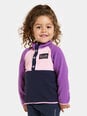 Детский шерстяной свитер Didriksons MONTE HALF BUTTON 3, темно-сине-фиолетовый цвет
