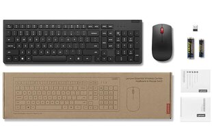 Lenovo Essential Wireless Combo Gen 2 4X31N50751 цена и информация | Клавиатура с игровой мышью 3GO COMBODRILEW2 USB ES | hansapost.ee