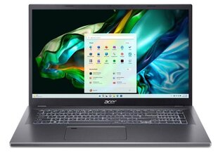 Notebook|ACER|Aspire|A517-58M-714E|CPU Core i7|i7-1355U|1700 MHz|17.3&quot;|1920x1080|RAM 16GB|DDR5|SSD 1TB|Intel Iris Xe Graphics|Integrated|ENG/ RUS|Windows 11 Home|Steel Grey|2.3 kg|NX.KHNEL.003 hind ja info | Sülearvutid | hansapost.ee