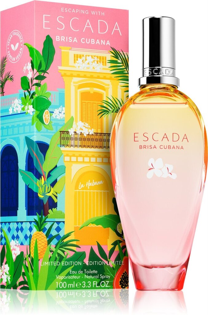 Brisa Cubana Eau De Toilette Escada, 100ml hind ja info | Parfüümid naistele | hansapost.ee