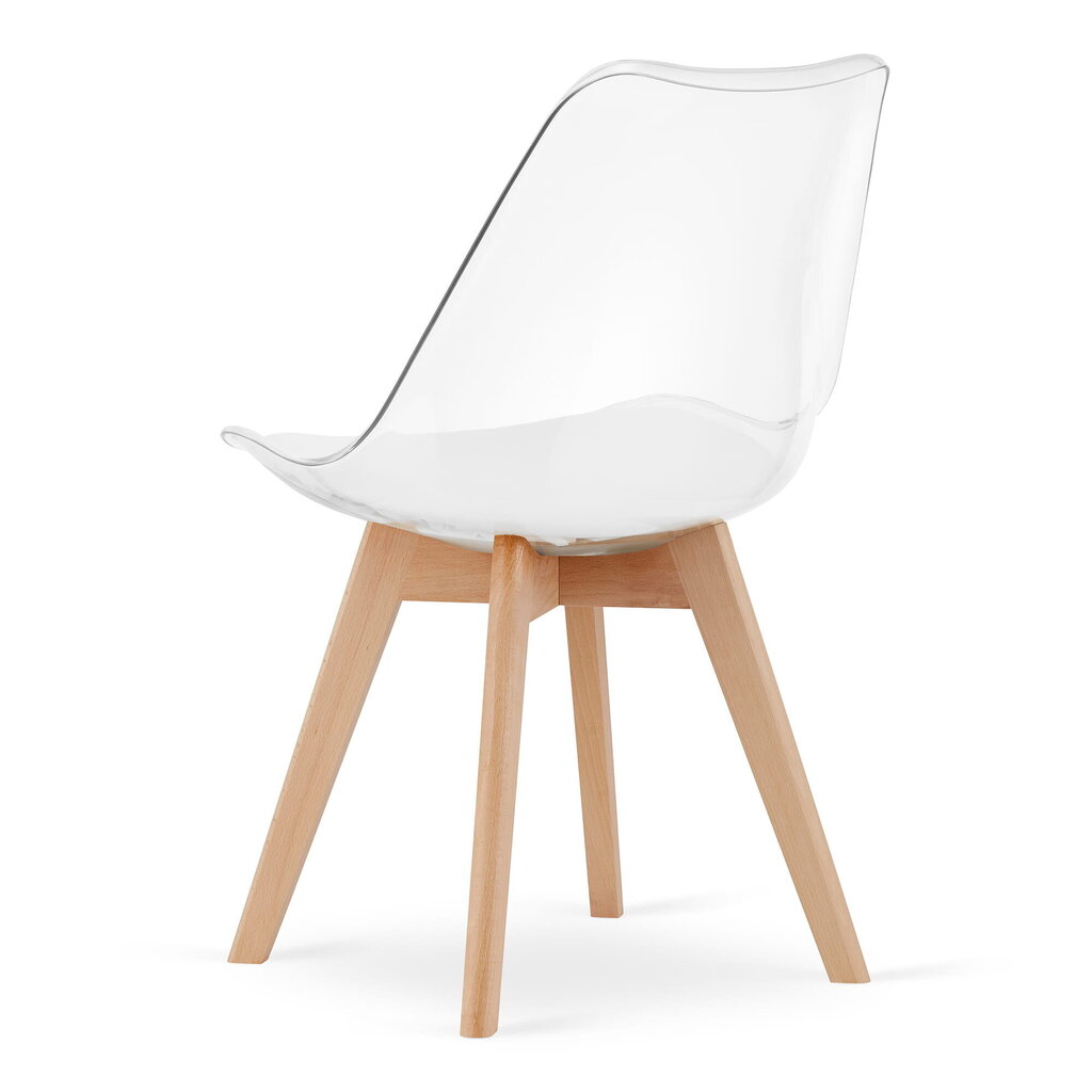 3 tooli komplekt Leobert Mark, valge/pruun цена и информация | Köögitoolid, söögitoolid | hansapost.ee
