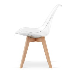 комплект из 3 стульев Leobert Mark, белый/коричневый цена и информация | Стулья для кухни и столовой | hansapost.ee