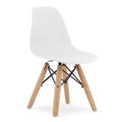 leobert Zubi 3 lastetoolist koosnev komplekt, valge/pruun hind ja info | Lauad ja toolid lastele | hansapost.ee