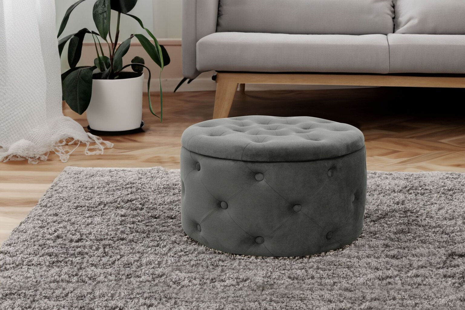 Pouf Alia, hall hind ja info | Kott-toolid, tumbad, järid | hansapost.ee