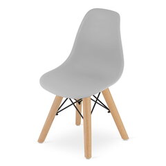 leobert Zubi 2 lastetoolist koosnev komplekt, pruun/hall hind ja info | Lauad ja toolid lastele | hansapost.ee