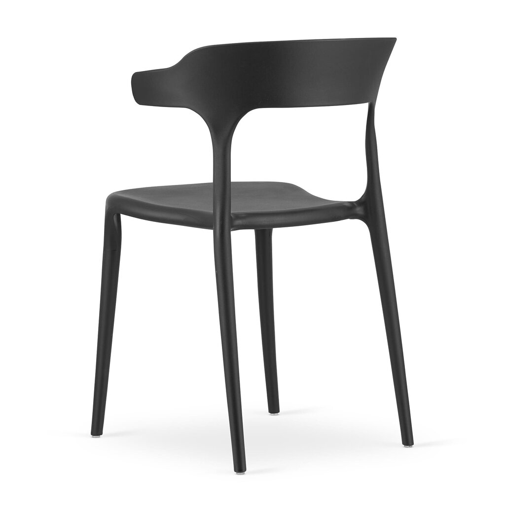 3 tooli Leobert Ulme komplekt, must цена и информация | Köögitoolid, söögitoolid | hansapost.ee