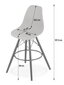 3 tooli Leobert Lamal, valge/pruun komplekt hind ja info | Köögitoolid, söögitoolid | hansapost.ee