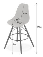 3 tooli komplekt Leobert Lamal, must/pruun hind ja info | Köögitoolid, söögitoolid | hansapost.ee